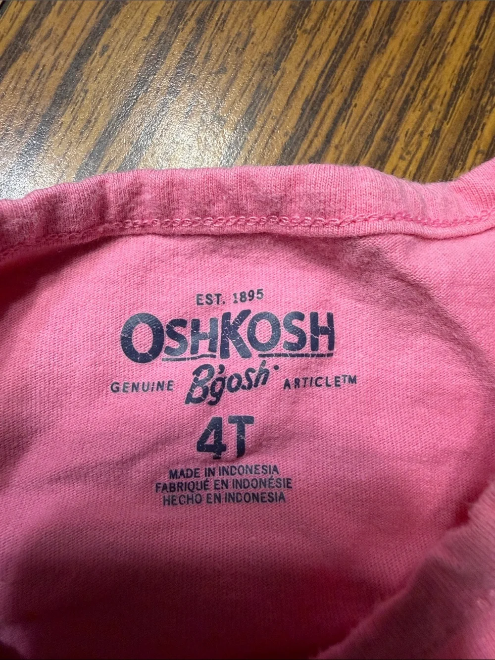 OshKosh B'gosh Pink Short Sleeve Ruffle Top